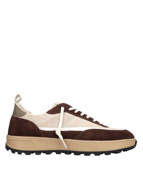 Sneakers in camoscio e tessuto D.A.T.E. | KDUE OUTDORMARRONE-BEIGE-BIANCO